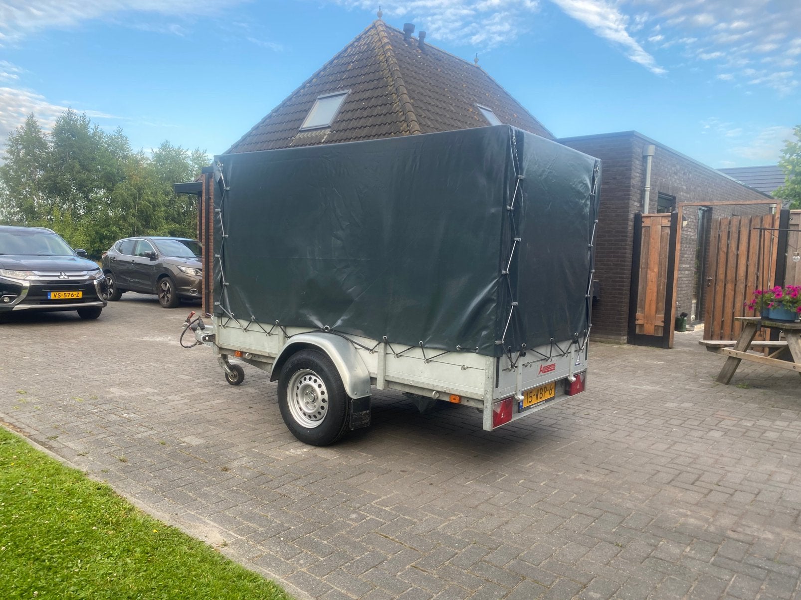 Anssems bsx 1350 met huif, Auto diversen, Aanhangers en Bagagewagens, Ophalen, Gebruikt