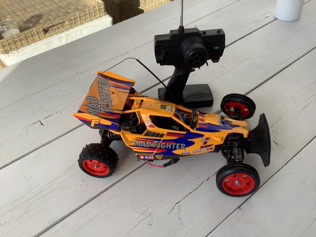 Tamiya  mad fighter, Elektro, Auto offroad, Ophalen of Verzenden, Zo goed als nieuw
