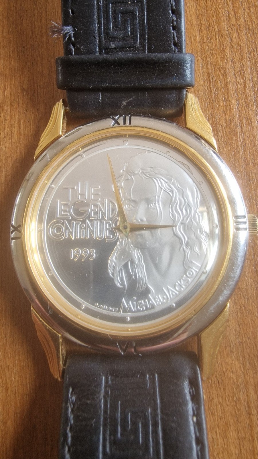 Michael Jackson Officieel Horloge Jaren 90 Zilveren Wijzerpl, Ophalen of Verzenden, Gebruikt