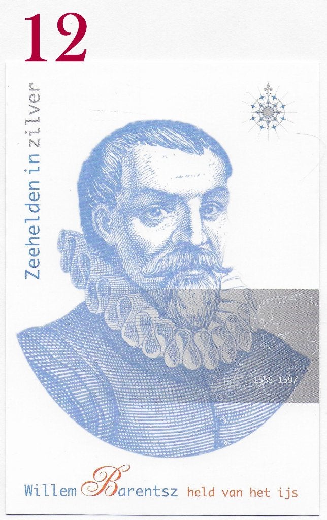 Ansichtkaart Zeeheld Willem Barentsz ( B3875), Ophalen of Verzenden, 1980 tot heden, Gelopen