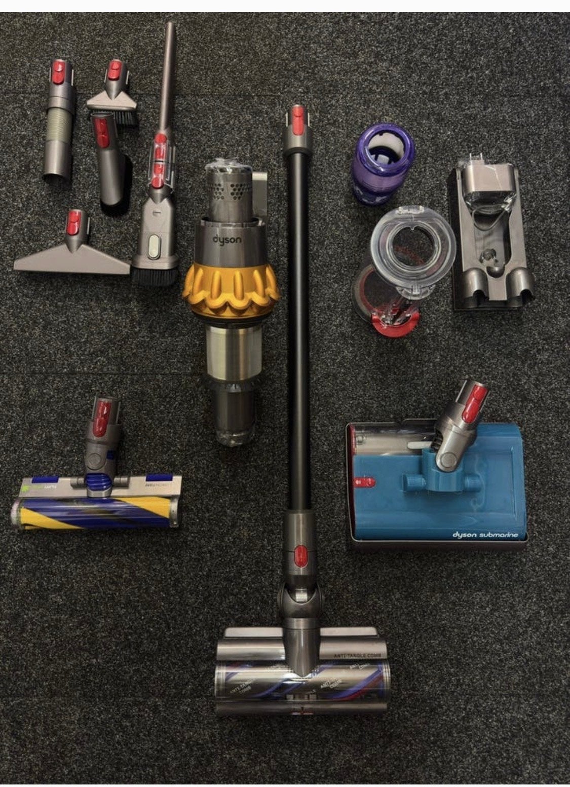 Dyson V15 Detect Absolute met Submarine dweilfunctie, Draadloos, Ophalen of Verzenden, Zo goed als nieuw, Dyson
