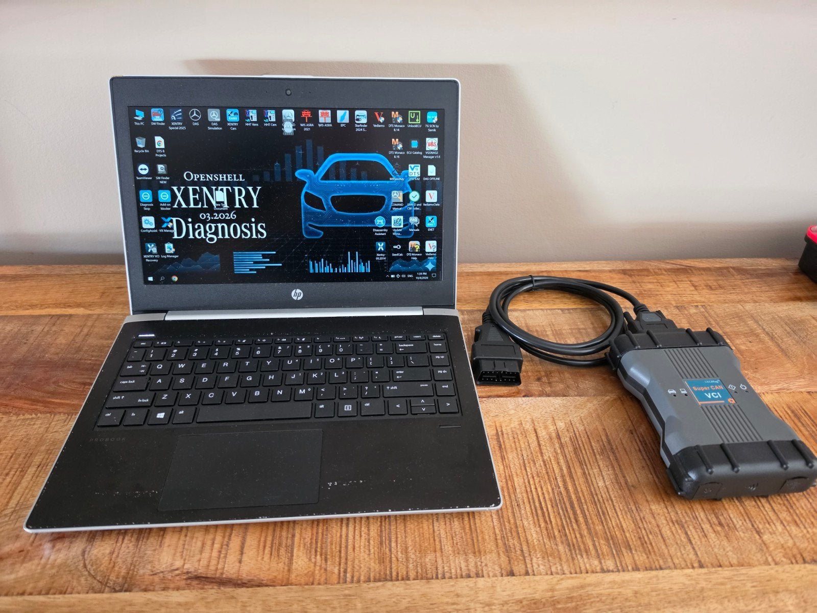 Mercedes-Benz / Smart Diagnose Laptop – XENTRY / DAS / Vedia, Ophalen, Zo goed als nieuw