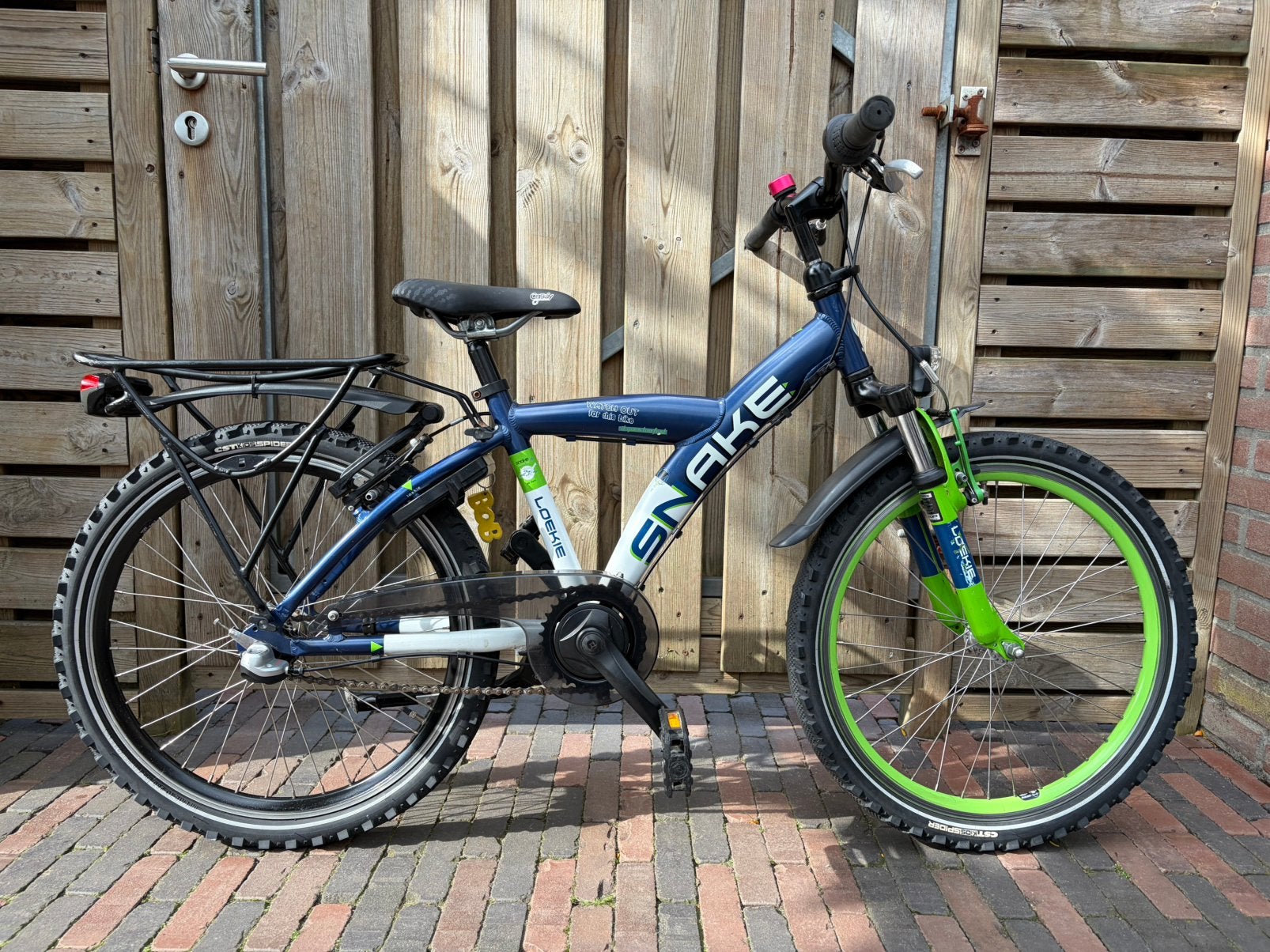 Stoere Loekie Batavus Snake 22 inch fiets, 3 versnellingen, Fietsen en Brommers, Ophalen, Terugtraprem, 22 inch, Loekie snake Batavus Snake Alpina Trial
