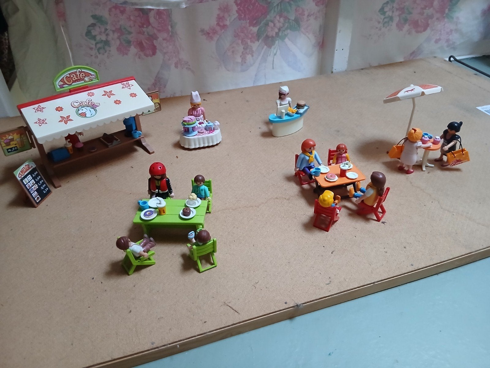 Grote Playmobil set: Café, restaurant en meer!, Ophalen of Verzenden, Gebruikt, Jongen of Meisje