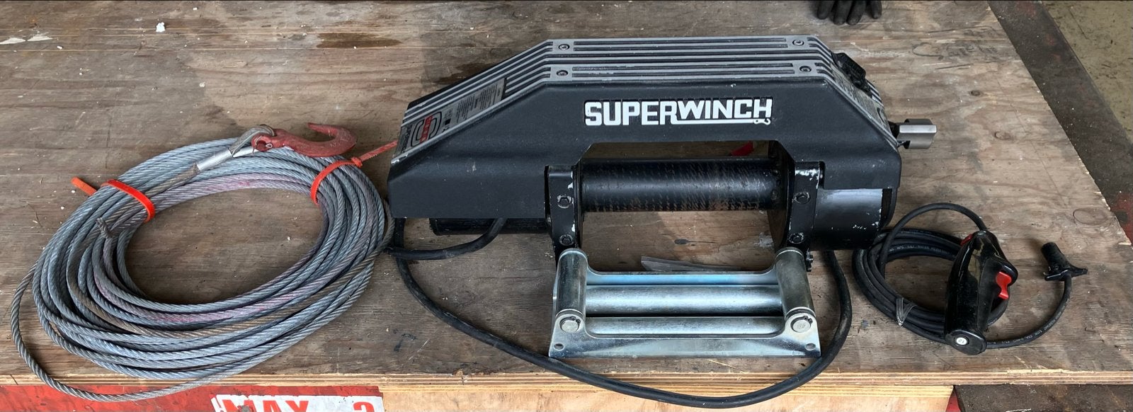 Superwinch 12V Lier met Afstandsbediening - 4 Ton, Ophalen of Verzenden, Gebruikt