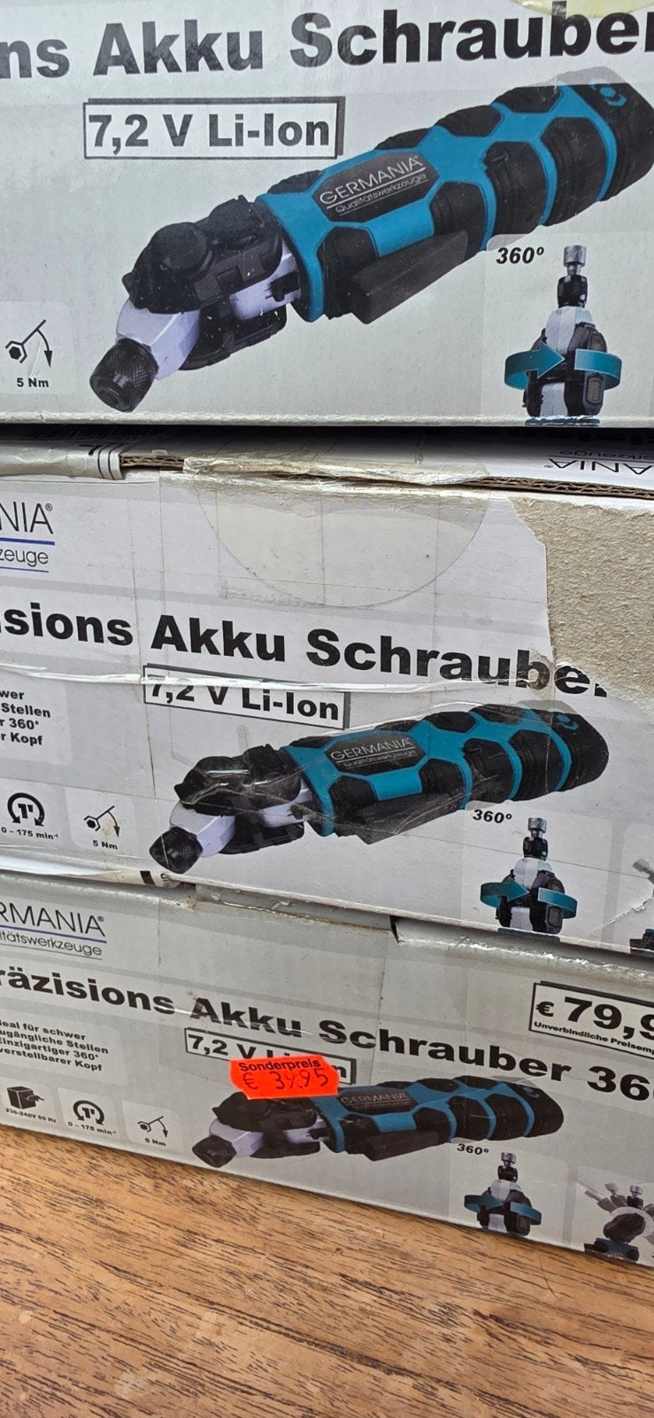 Restpartij Germania 7.2V Li-Ion Accuschroevendraaiers, Ophalen, Gebruikt, Minder dan 400 watt, Boor- en Schroefmachine