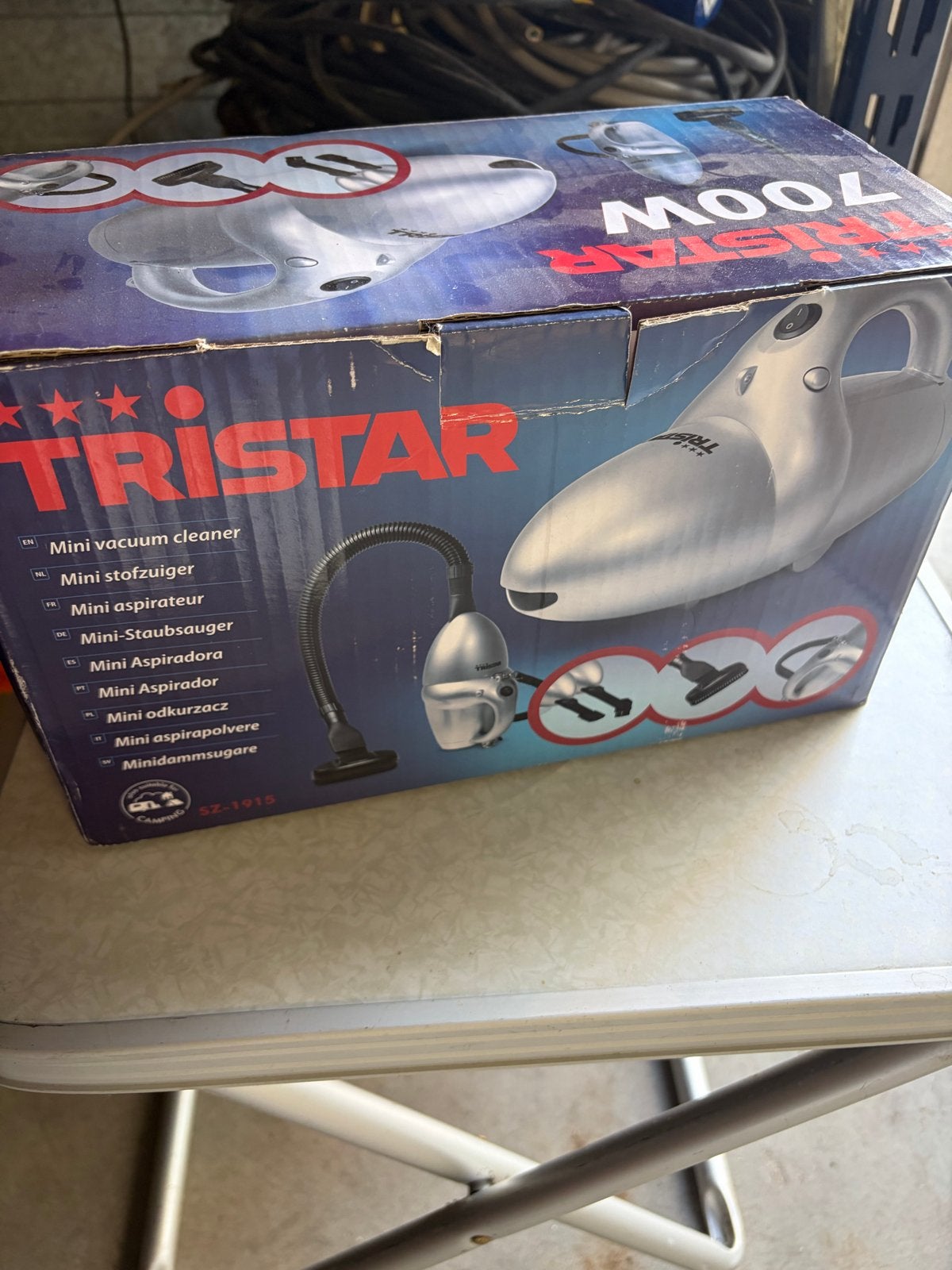 Tristar Mini Stofzuiger 700W - Compact en Krachtig, Ophalen, Kruimeldief, Nieuw, Minder dan 1200 watt