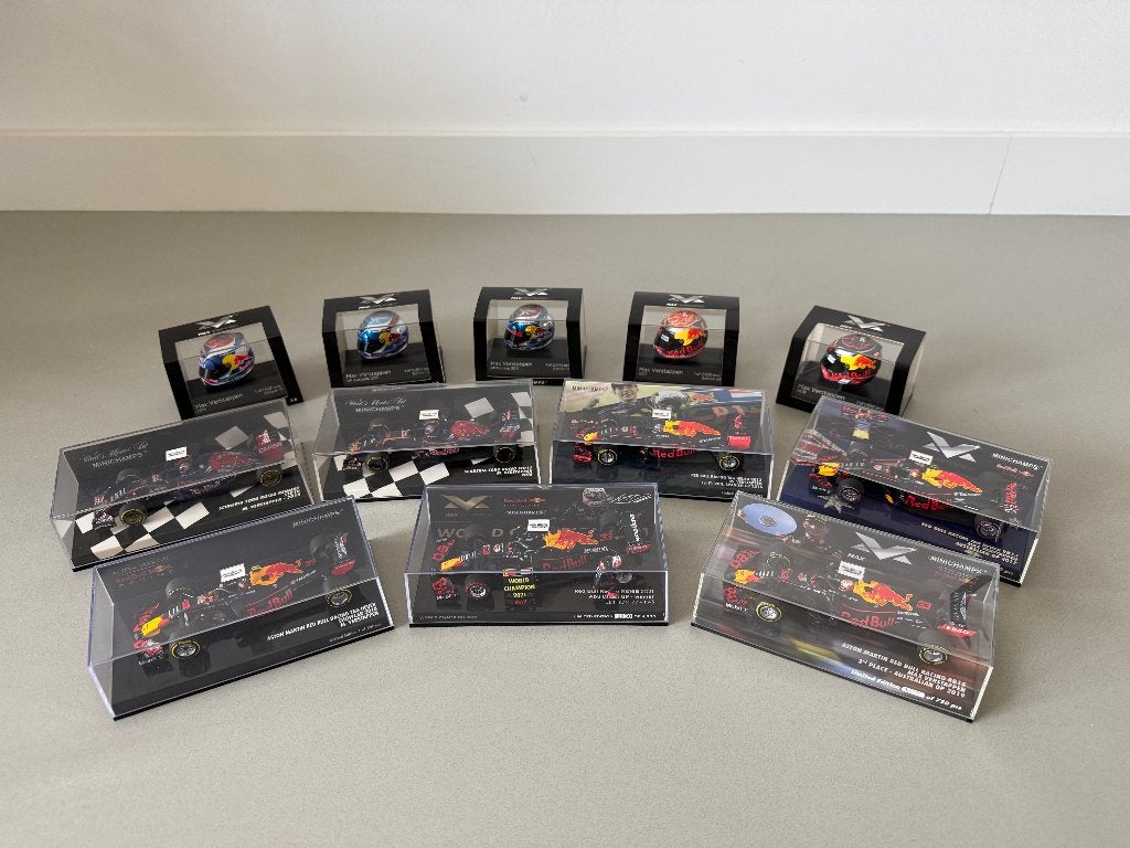 Max Verstappen Minichamps Collectie | 7 Auto's + 5 Helmen, Ophalen of Verzenden, Zo goed als nieuw, Formule 1
