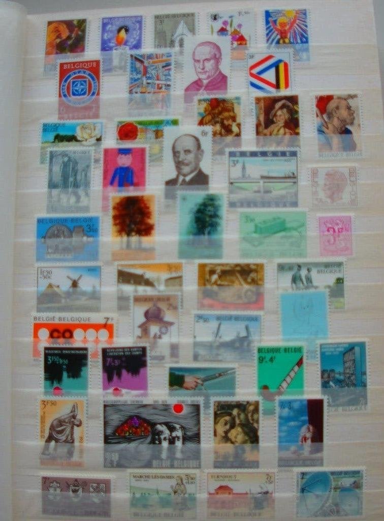 Dik Stockboek vol vnl POSTFRIS series blokken etc  Belgie,, Ophalen of Verzenden, Buitenland