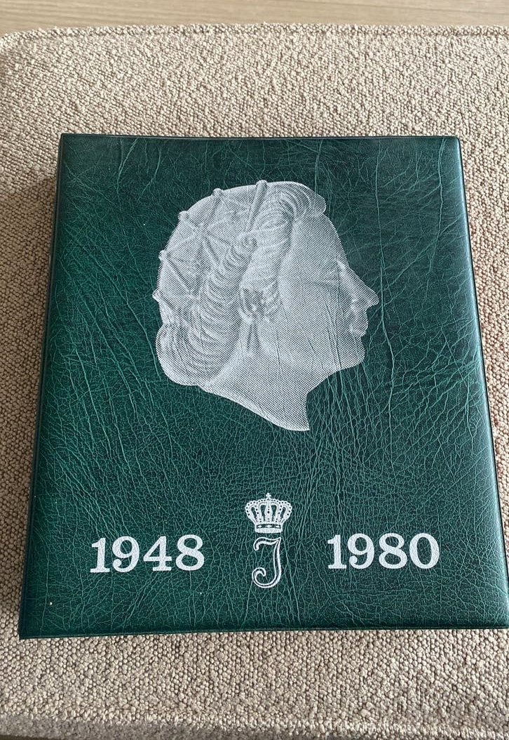 Muntenalbum koningin Juliana 1948-1980 (geen zilver), Ophalen of Verzenden, Verzamelmap