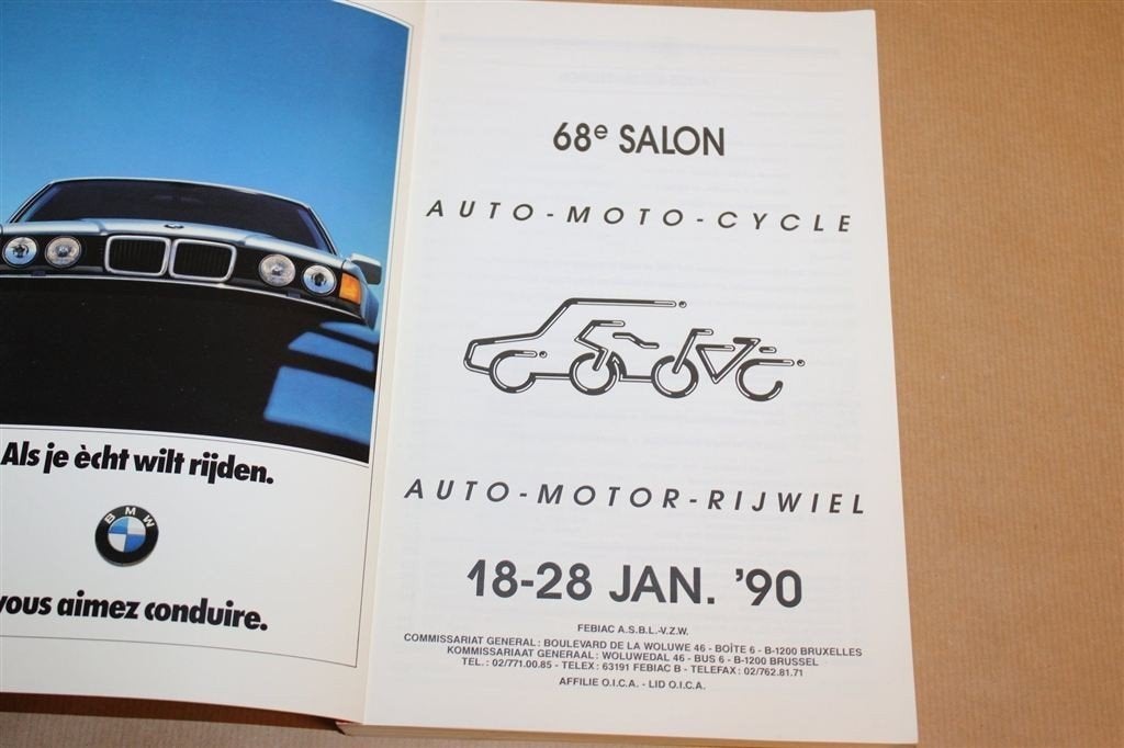 68e Salon Auto-Moto-Cycle 1990 — Autos, Motoren en Fietsen, Ophalen of Verzenden, Gelezen, Algemeen