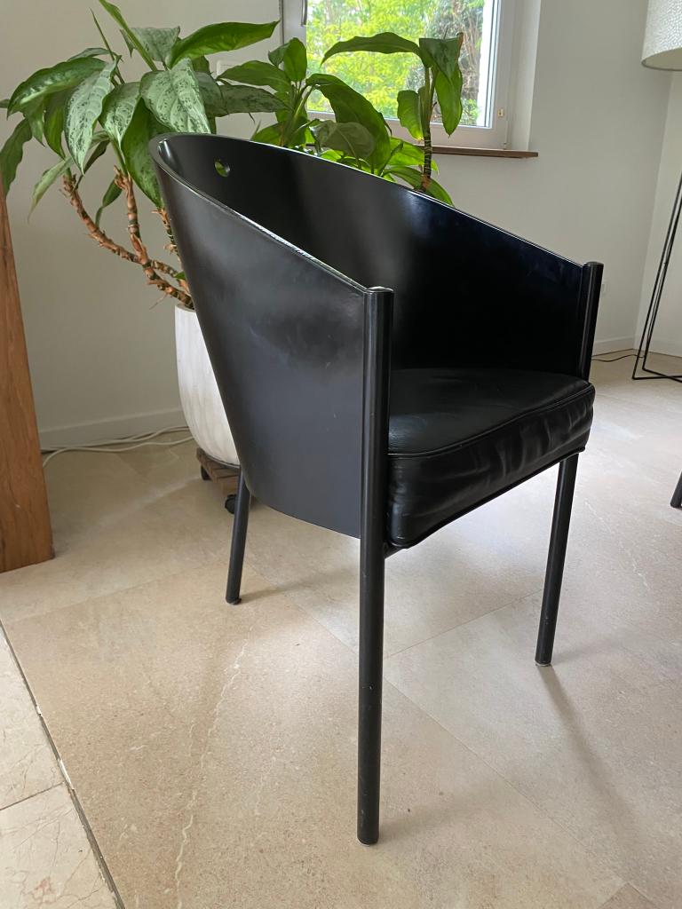 Costes stoel Philippe Starck 8x zwart (prijs per stuk), Huis en Inrichting, Stoelen, Ophalen, Gebruikt, Design icoon, Zwart