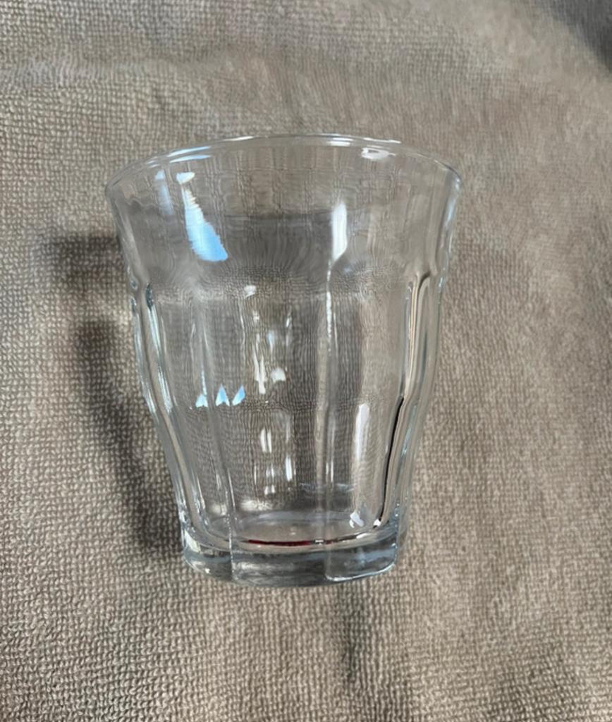 Set van 6 Duralex Picardie glazen, Huis en Inrichting, Keuken | Servies, Glas of Glazen, Gebruikt, Ophalen of Verzenden, Glas