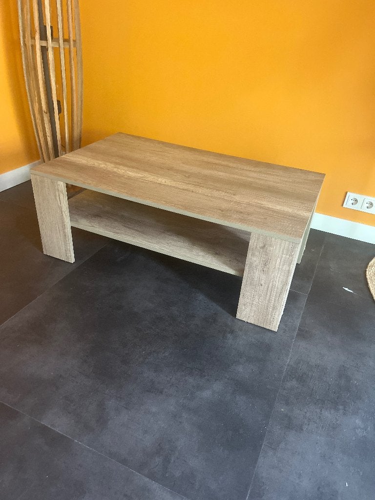 Bijzettafel, Huis en Inrichting, Tafels | Bijzettafels, Ophalen, Minder dan 45 cm, 75 cm of meer, Rechthoekig