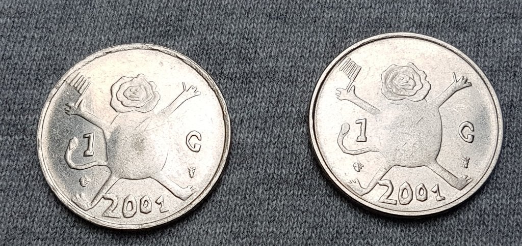 Twee guldens van 2001, Ophalen of Verzenden, Koningin Beatrix, 1 gulden, Losse munt