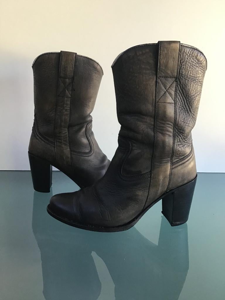 Sendra bruine laarzen 36 | Leren boho | Gratis verzenden, Bruin, Verzenden, Zo goed als nieuw, Hoge laarzen