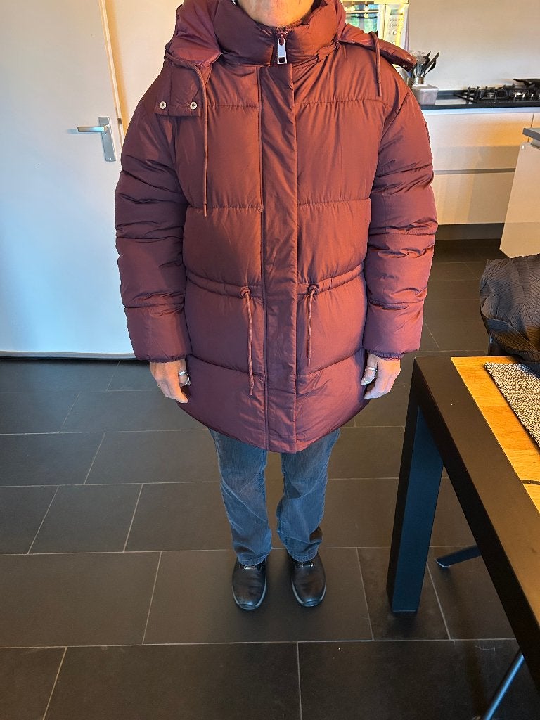 Rode winterjas maat 42, Kleding | Dames, Maat 42/44 (L), Ophalen of Verzenden, S.Oliver, Gedragen