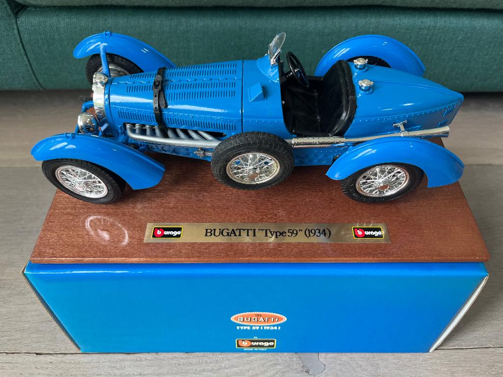 Bburago Burago 3505 Bugatti 1934 auto 1:18 nieuwstaat, Verzenden, Nieuw, Auto, Bburago