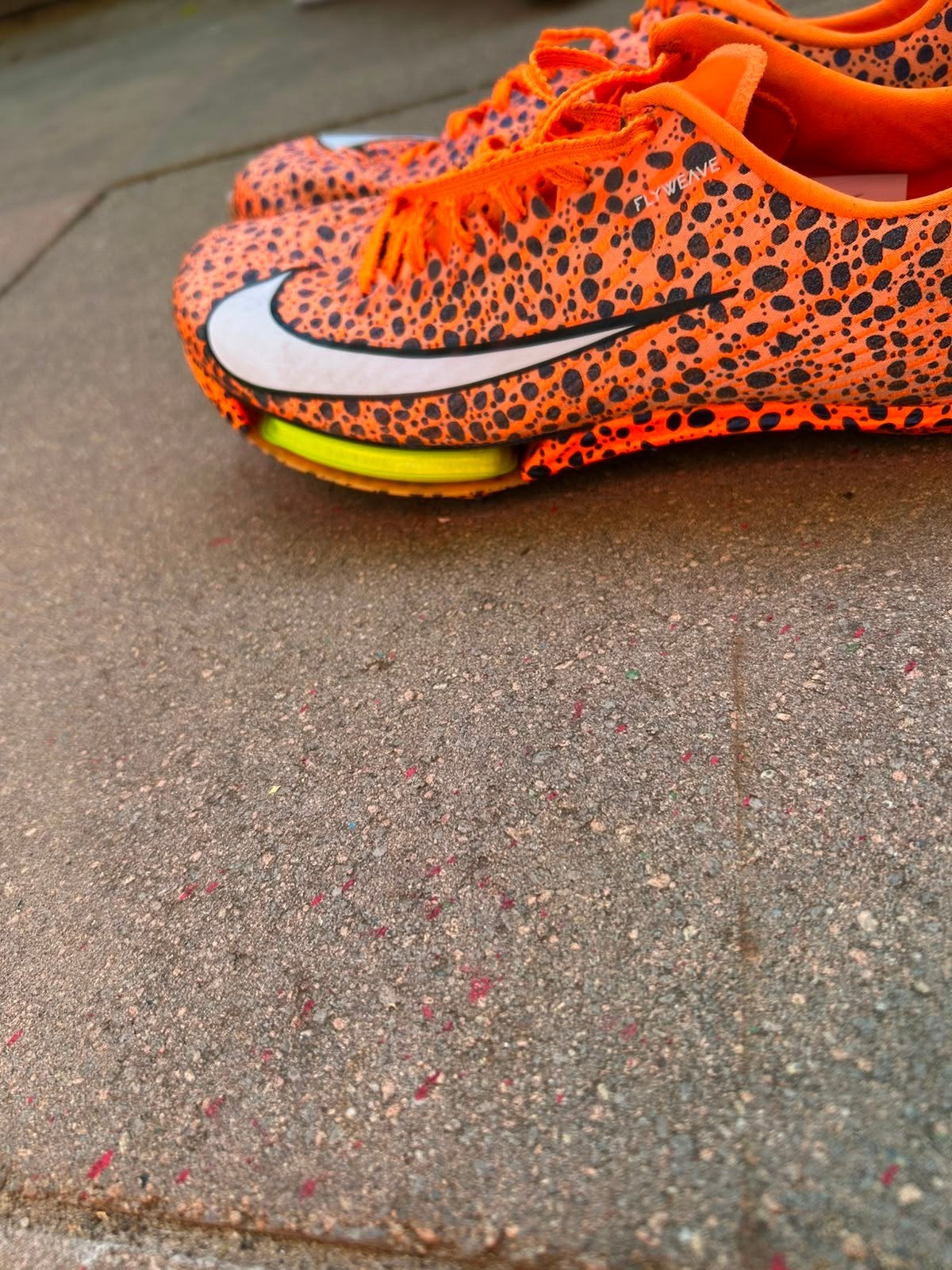 Nike Air Zoom Maxfly Spikes - Oranje/Zwart (Maat 38.5), Nike, Ophalen of Verzenden, Zo goed als nieuw, Spikes