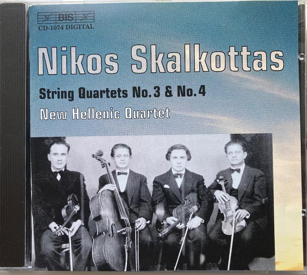 Skalkottas | String Quartets 3 & 4 | New Hellenic Quartet, Ophalen of Verzenden, Modernisme tot heden, Gebruikt, Kamermuziek