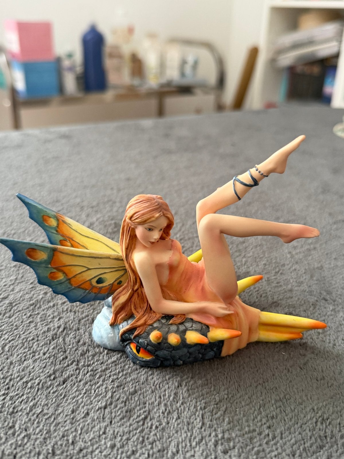 Cristine Haworth Dragon Fae Blue Beeldje - Fantasy Decoratie, Ophalen, Zo goed als nieuw, Fantasy