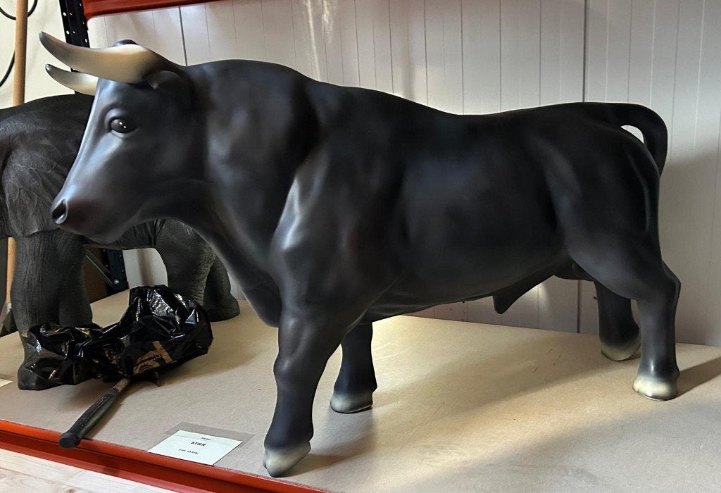 Stier stierbeeld tuinbeeld deco, Ophalen, Nieuw, Dier