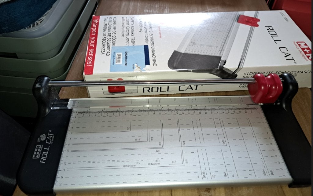 M+R Roll Cat snijmachine / papiersnijder – 320 mm, Gebruikt, Overige thema's, Gereedschap of Toebehoren, Overige materialen