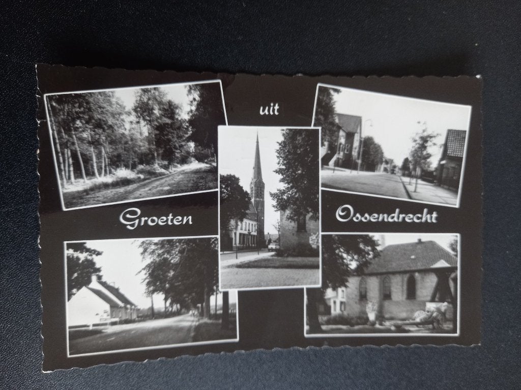 Ossendrecht, groeten uit 1961, Ophalen of Verzenden, 1960 tot 1980, Gelopen, Noord-Brabant