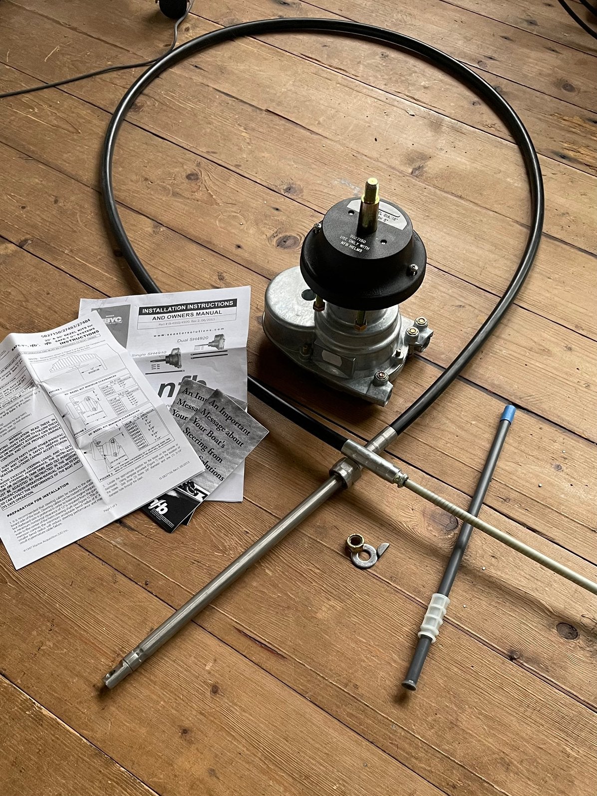 NIEUW! Seastar NFB 4.2 rotary stuursysteem met kabel, Ophalen, Nieuw