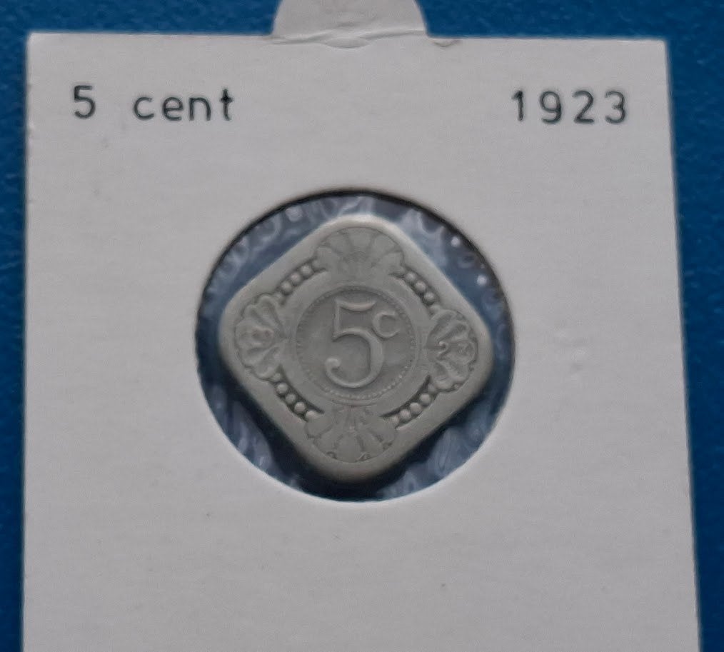 Nederland 5 Cent 1923 - Wilhelmina*, Postzegels en Munten, Verzenden, Koningin Wilhelmina, 5 cent, Losse munt