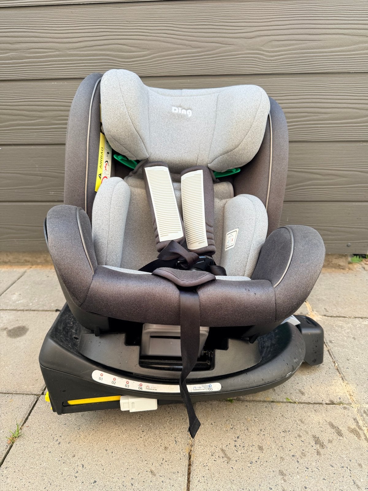 Draaibare Ding autostoel met Isofix en ligstand, Kinderen en Baby's, Autostoeltjes, Gebruikt, 0 t/m 18 kg, Verstelbare rugleuning