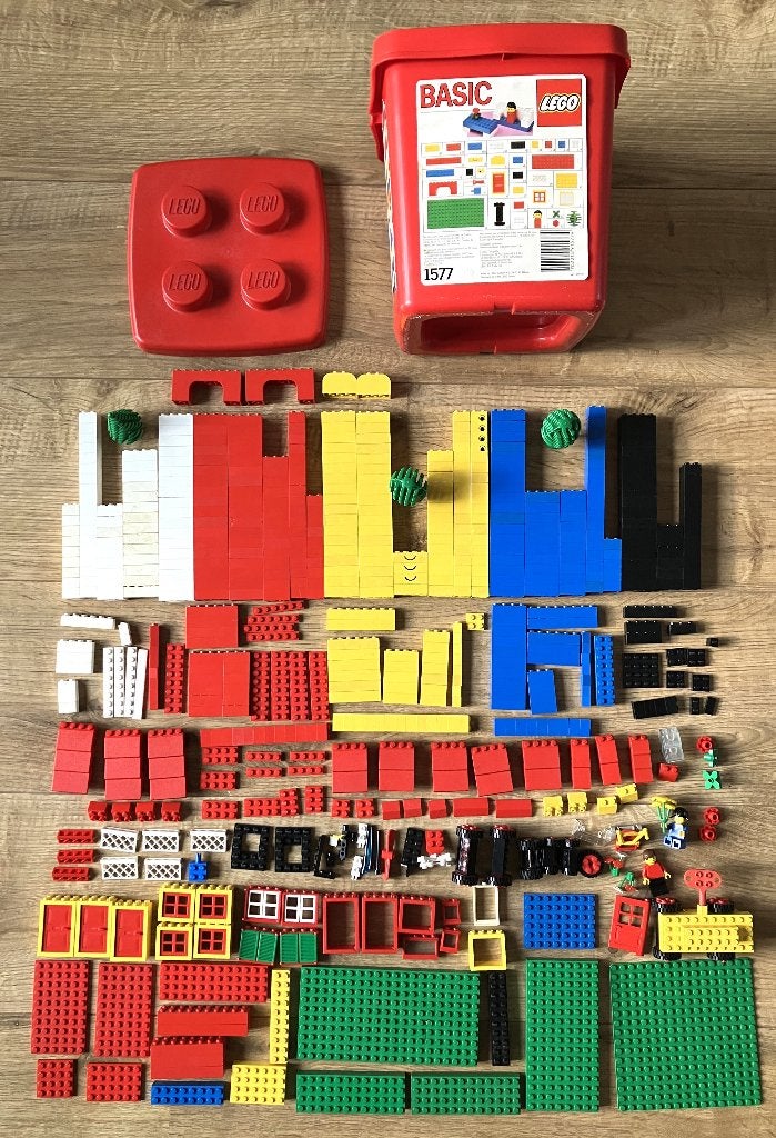 LEGO Basic 1577 met 3x de oorspronkelijke inhoud, Overige thema's, Lego, Ophalen of Verzenden, Losse stenen