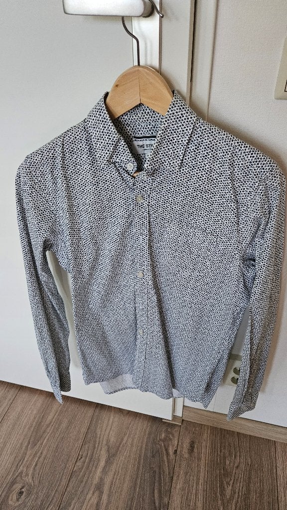 Mooi overhemd, Ophalen of Verzenden, Zo goed als nieuw, Blauw, Halswijdte 38 (S) of kleiner