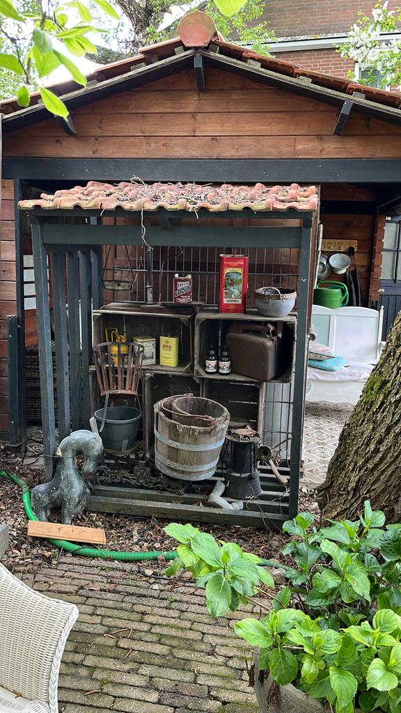 Brandhout opslag  of deco rek, Tuin en Terras, Haardhout, Minder dan 3 m³, Ophalen of Verzenden