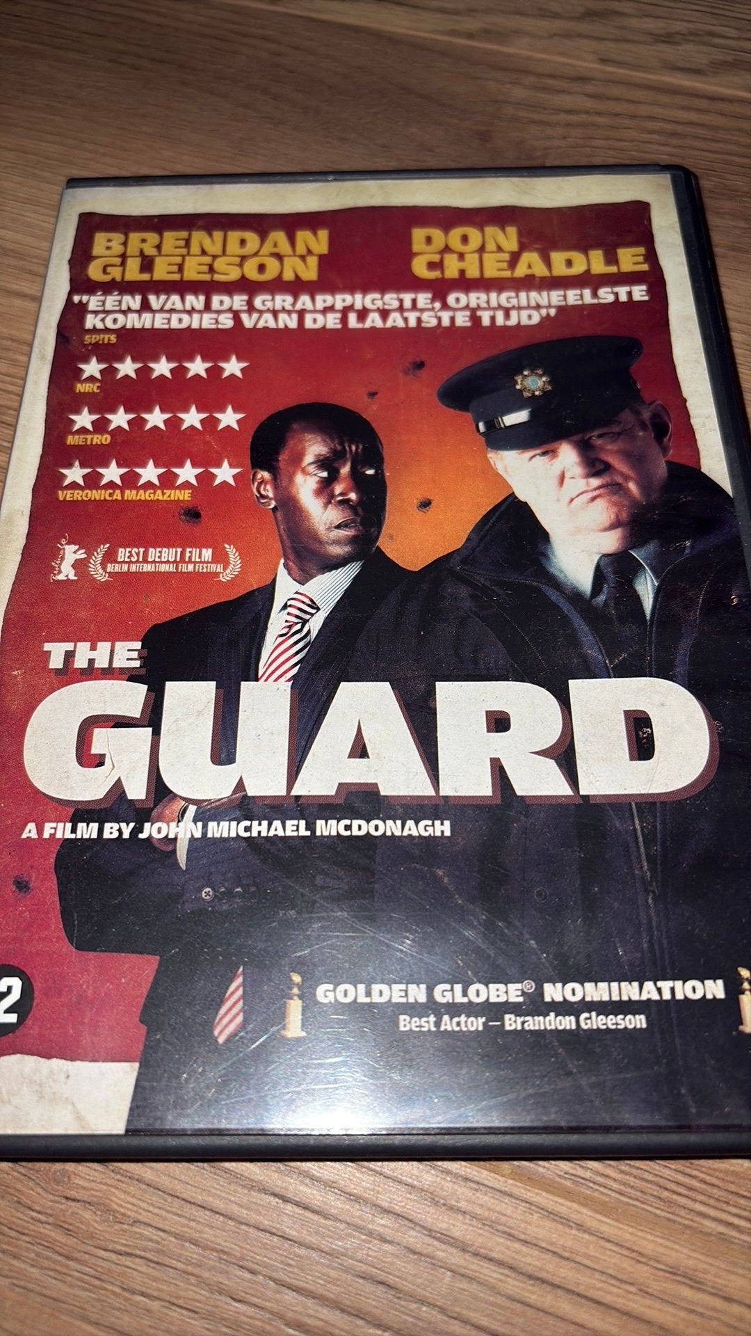 The Guard met Brendan Gleeson en Don Cheadle op dvd., Vanaf 16 jaar, Ophalen of Verzenden, Zo goed als nieuw, Actiekomedie
