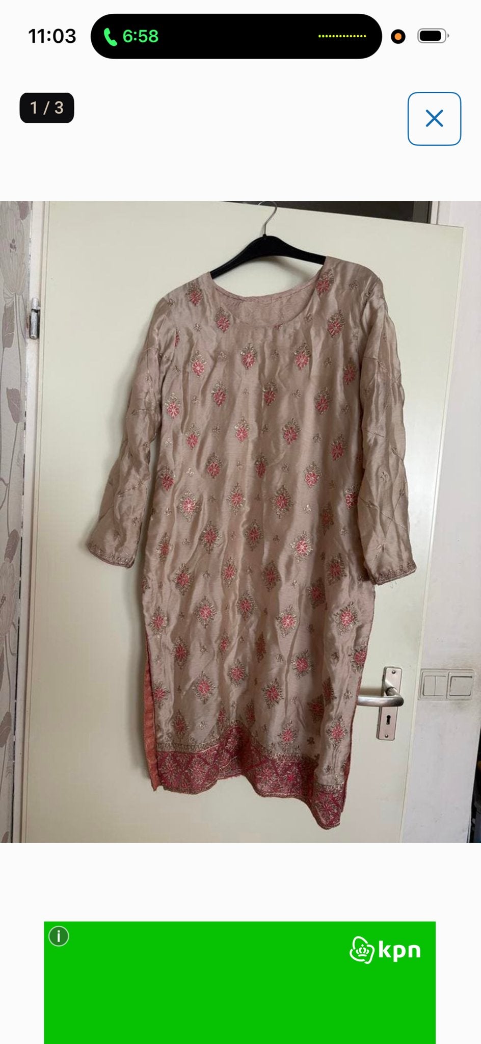 Prachtige Indiase Salwar Kameez set - Maat L, Kleding | Dames, Ophalen of Verzenden, Zo goed als nieuw