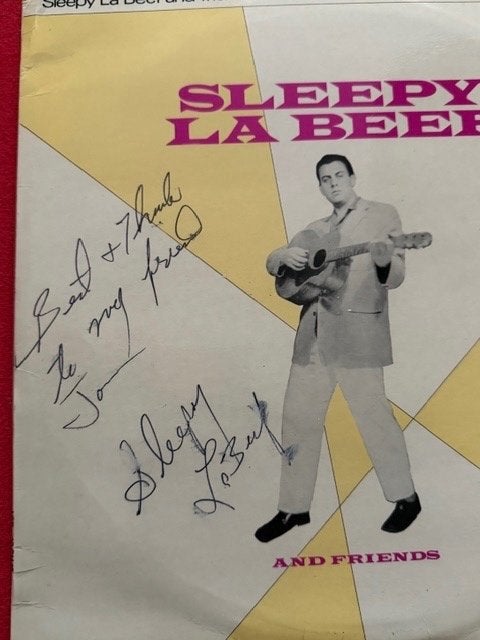 EP van Sleepy La Beef met originele handtekening., Ophalen of Verzenden, Zo goed als nieuw, Foto of Kaart, Gesigneerd