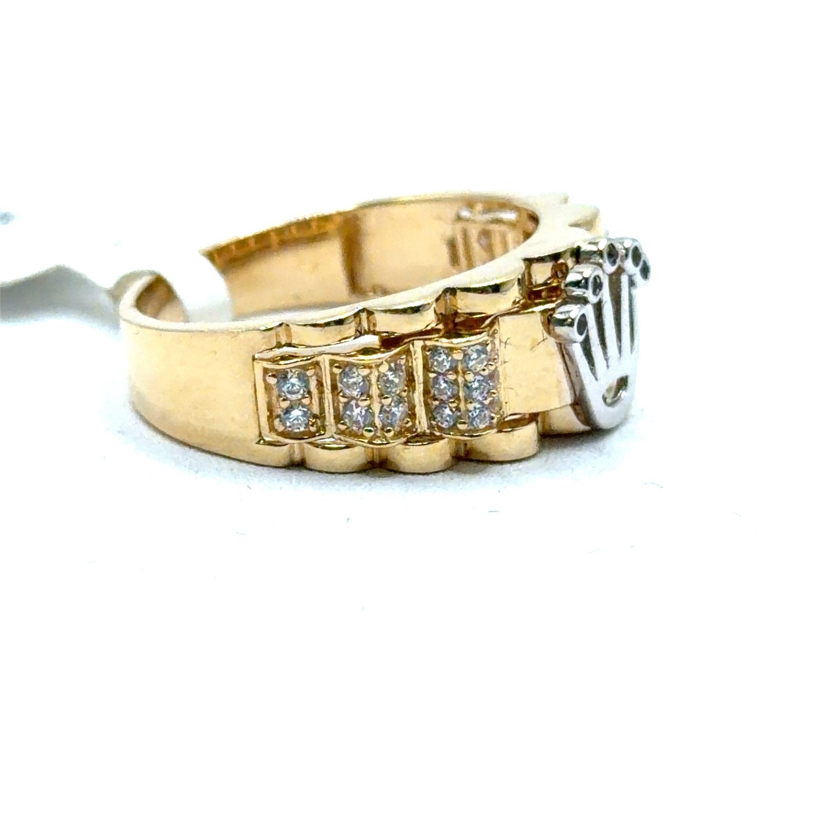 Gouden Rolex ring 14karaat, 19 tot 20, Nieuw, Ophalen of Verzenden, W