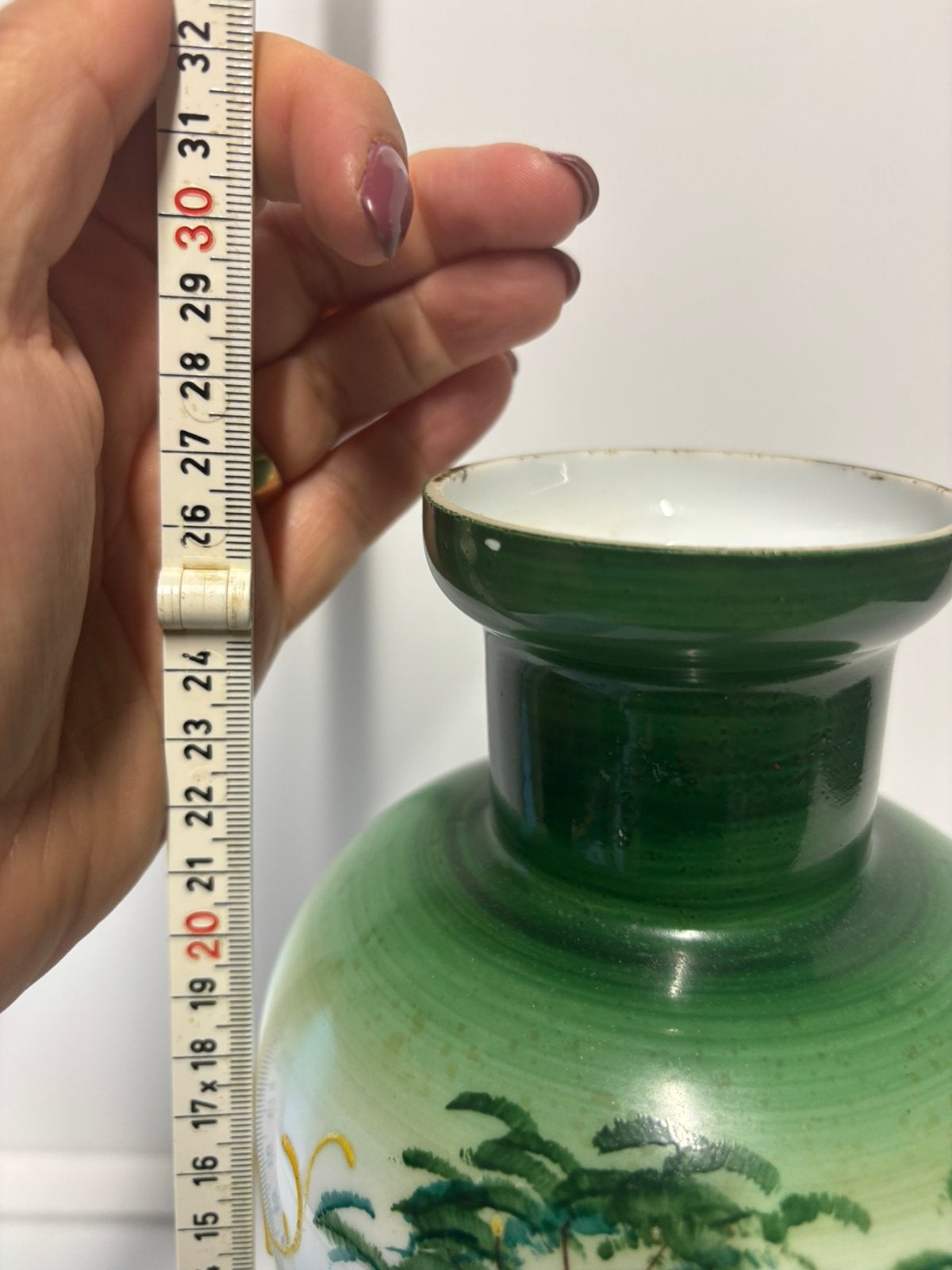 Vintage 40s 50s Franse opaline glas vaas vos, Verzenden