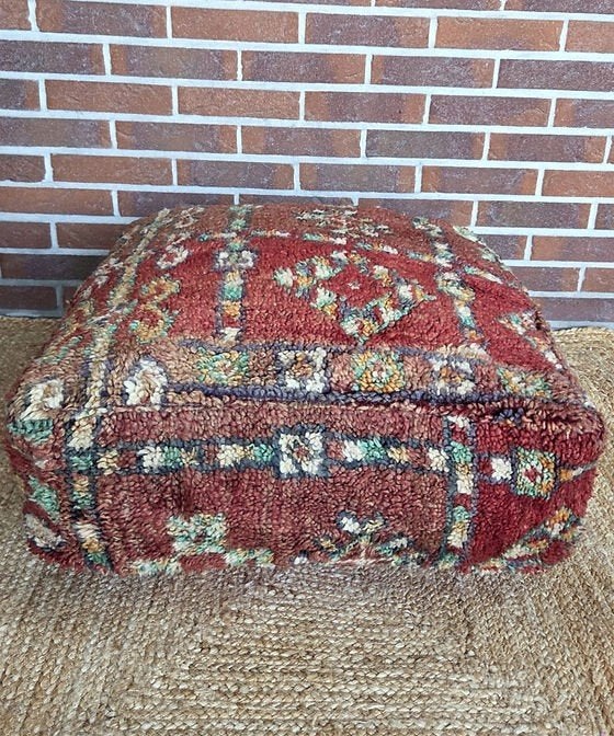 Marokkaanse vintage berber poef, poefs marokko, Huis en Inrichting, Banken | Voetenbanken en Poefen, Ophalen of Verzenden, Nieuw