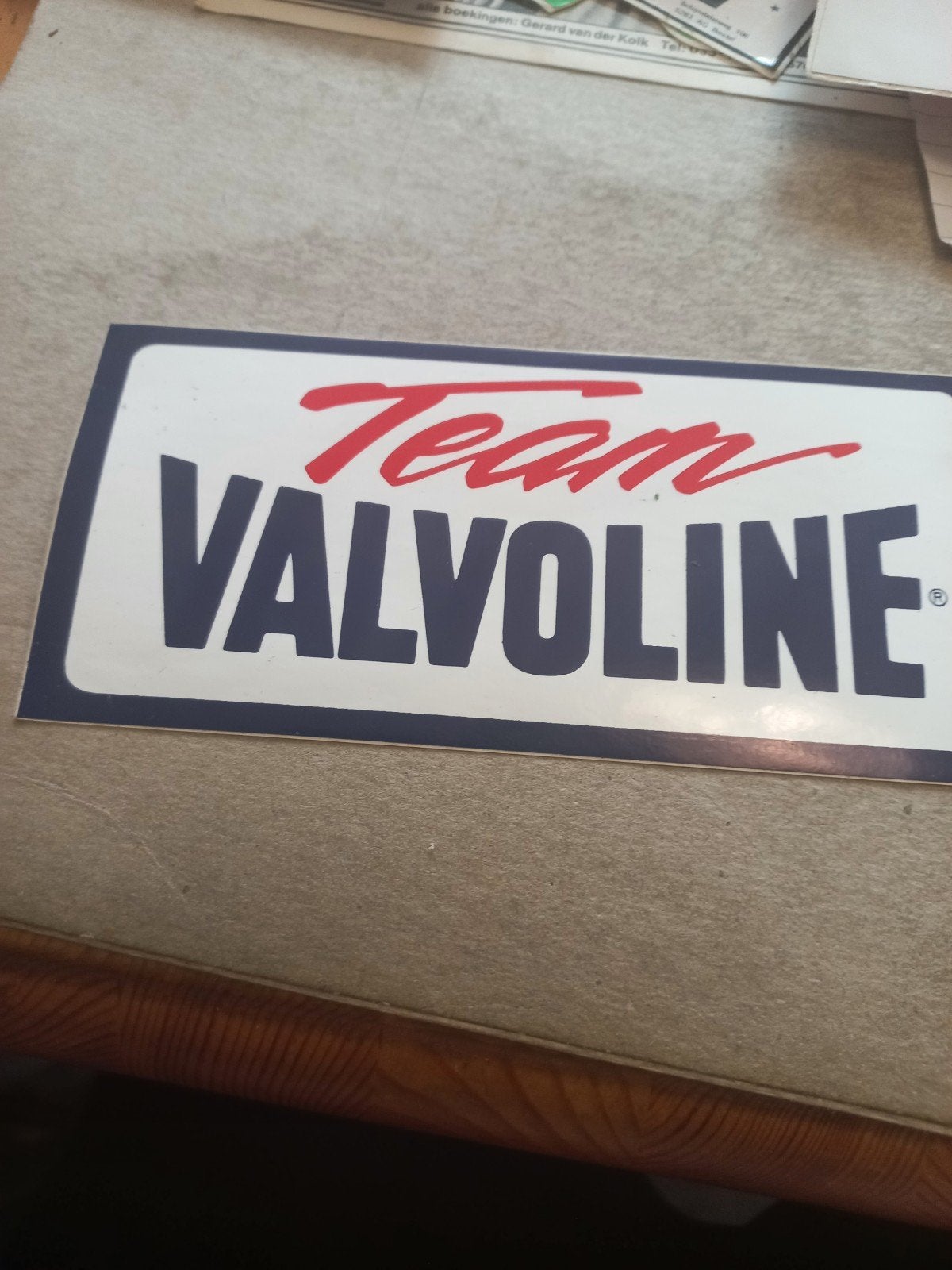 Team valvoline, Ophalen of Verzenden, Zo goed als nieuw