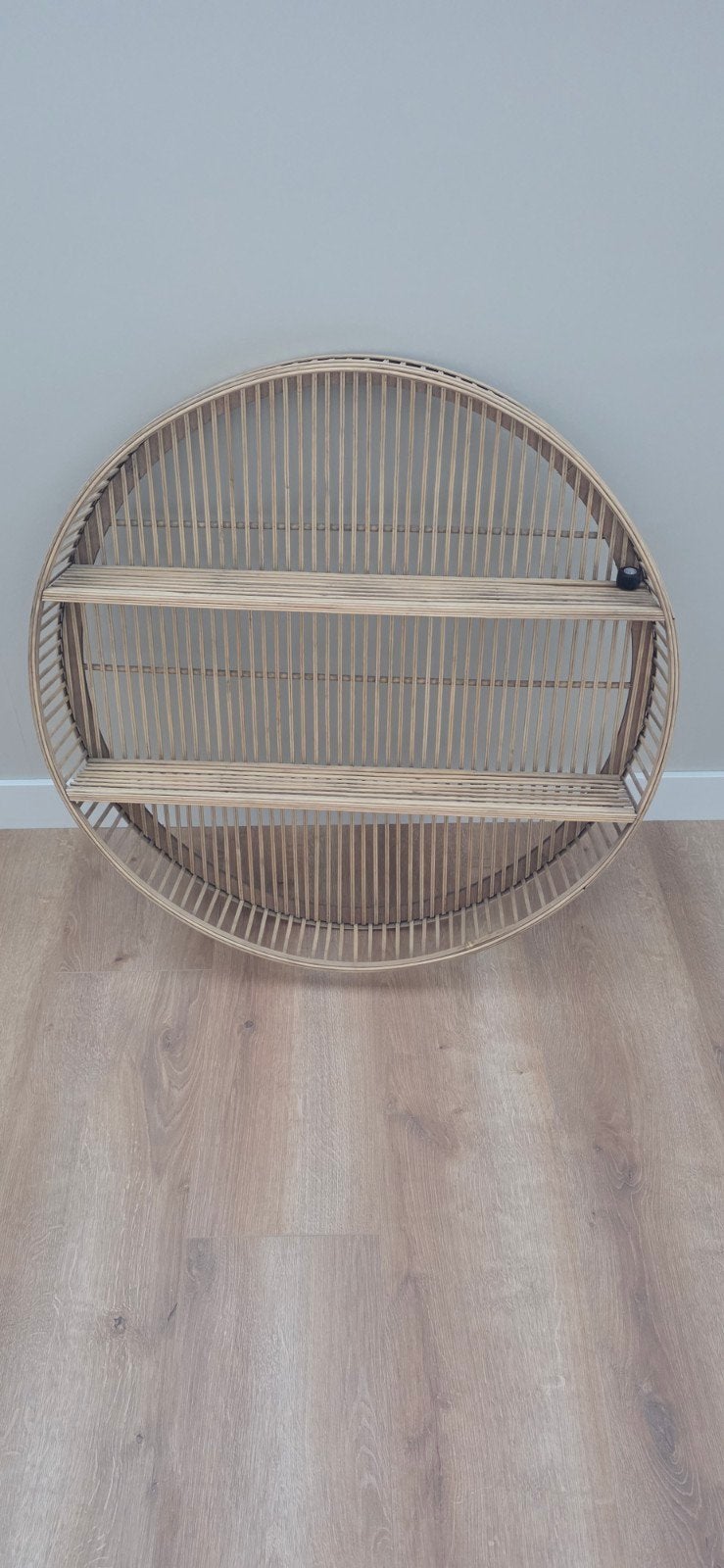 Rotan wandrek ovaal - diameter 75 cm, Ophalen, Gebruikt