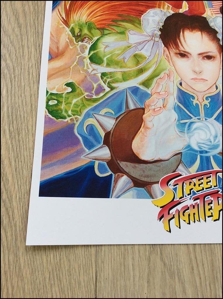 STREET FIGHTER TURBO Capcom Retro Arcade Poster, Vechten, Verzenden, 1 speler, Nieuw