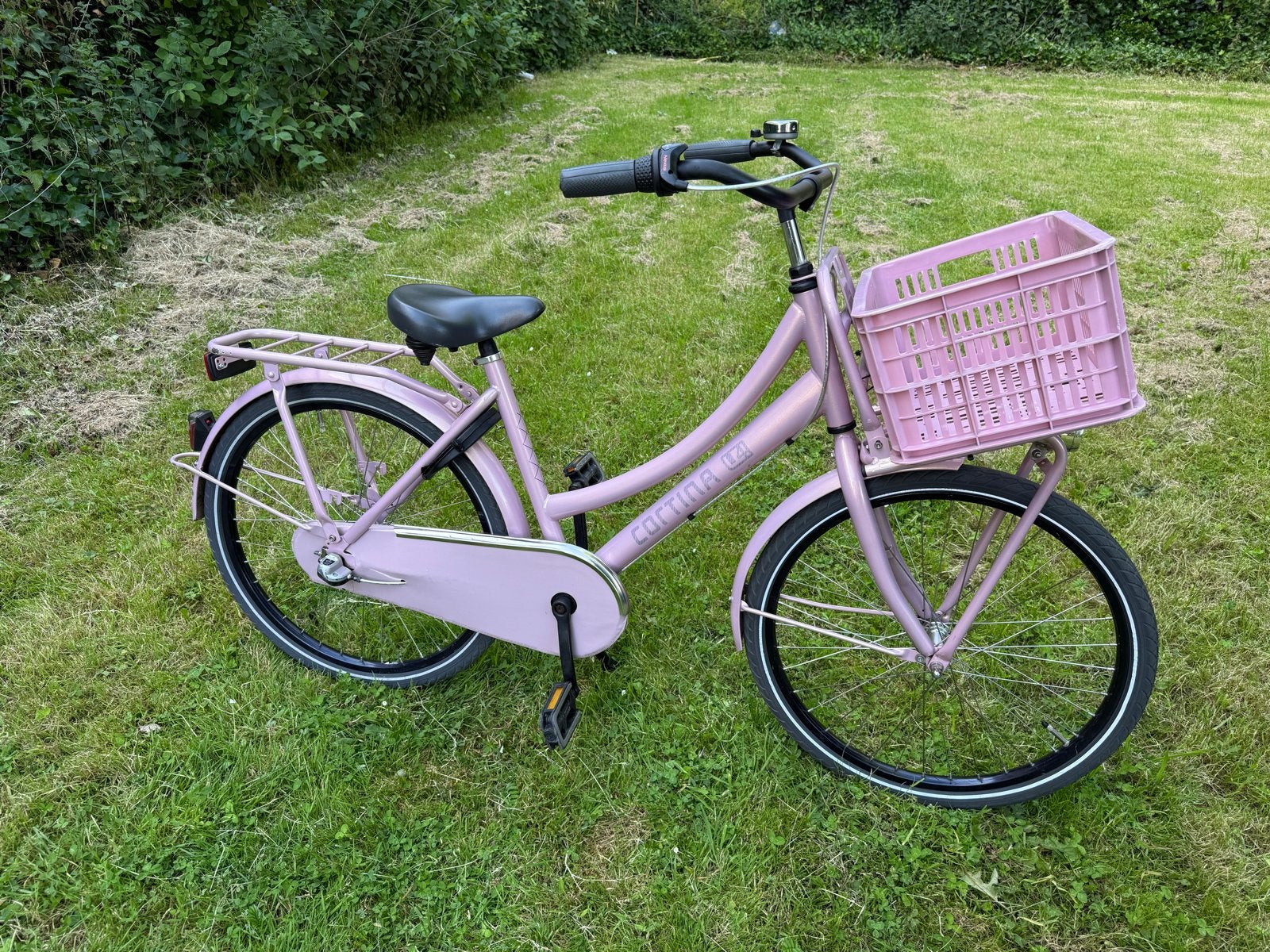 24 inch Cortina U4 Transportfiets Roze - Zo goed als nieuw, Fietsen en Brommers, Fietsen | Meisjes, Ophalen, Zo goed als nieuw