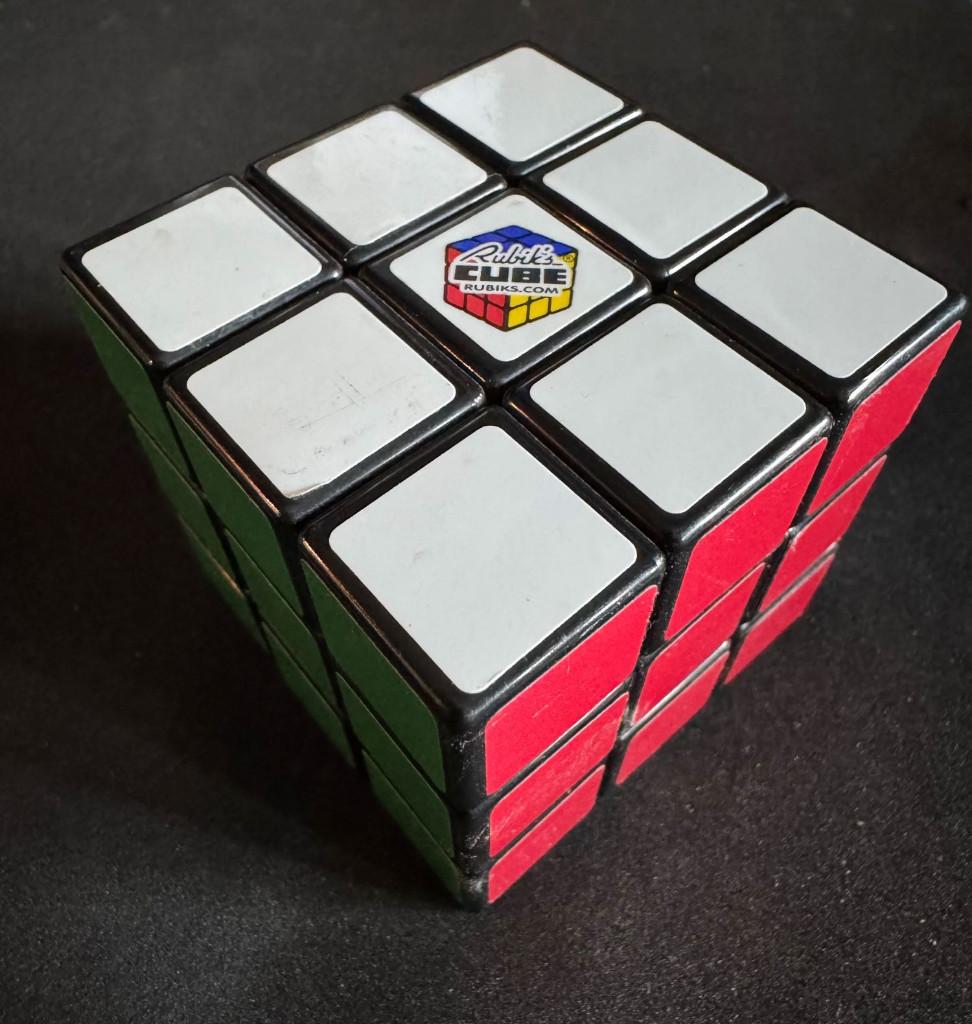 Rubiks Cube origineel, Ophalen of Verzenden, Minder dan 500 stukjes, Zo goed als nieuw, Rubik's of 3D-puzzel
