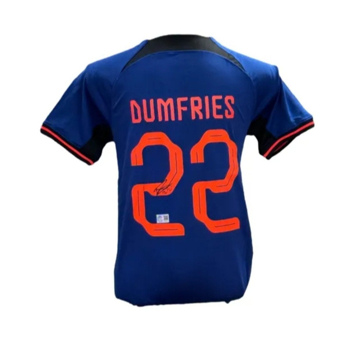 Gesigneerd Denzel Dumfries Oranje shirt, Shirt, Verzenden, ., Zo goed als nieuw