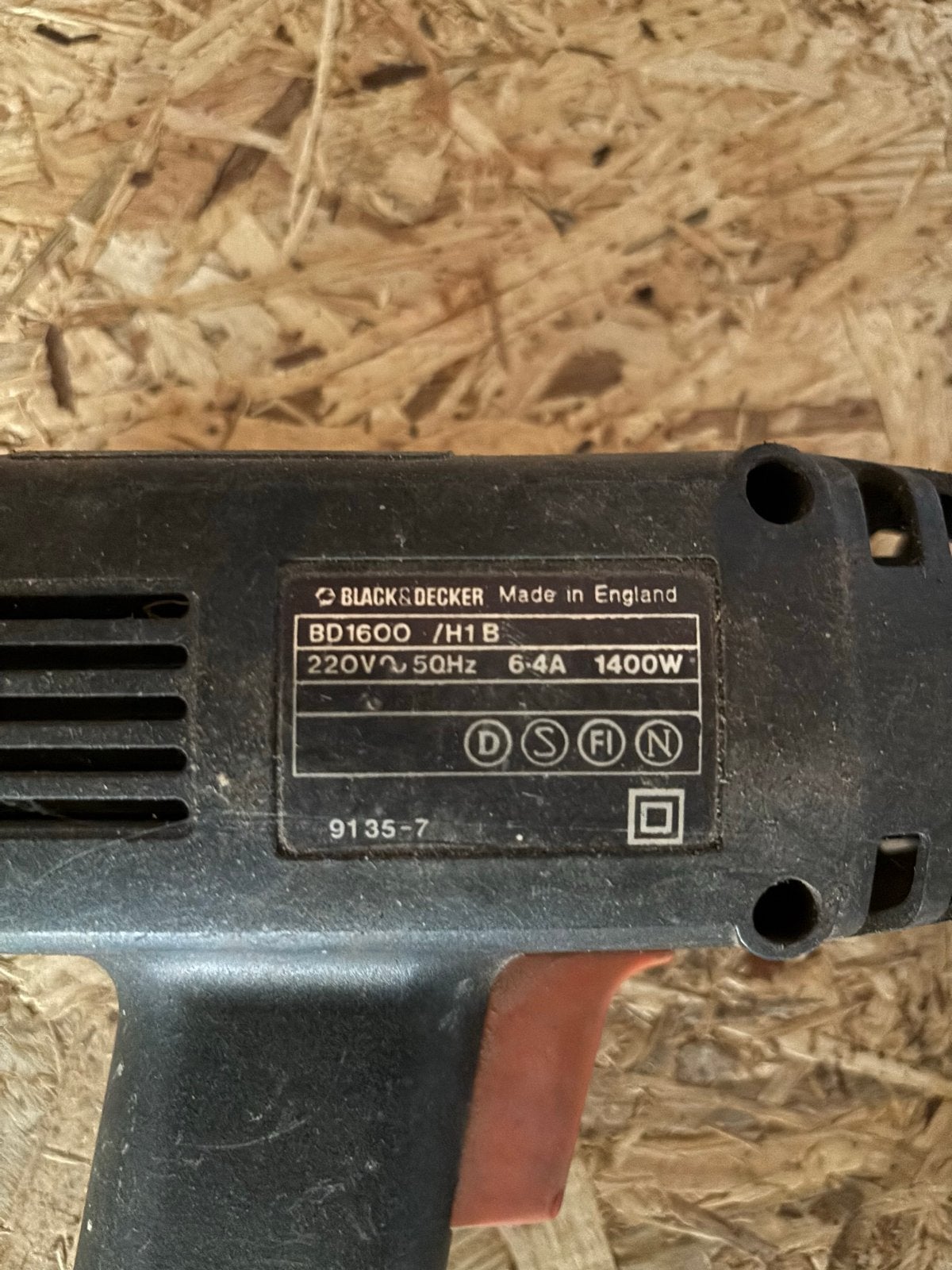 Black & Decker BD1600 heteluchtpistool 1400W, Ophalen of Verzenden, Gebruikt, Overige typen, Bosch
