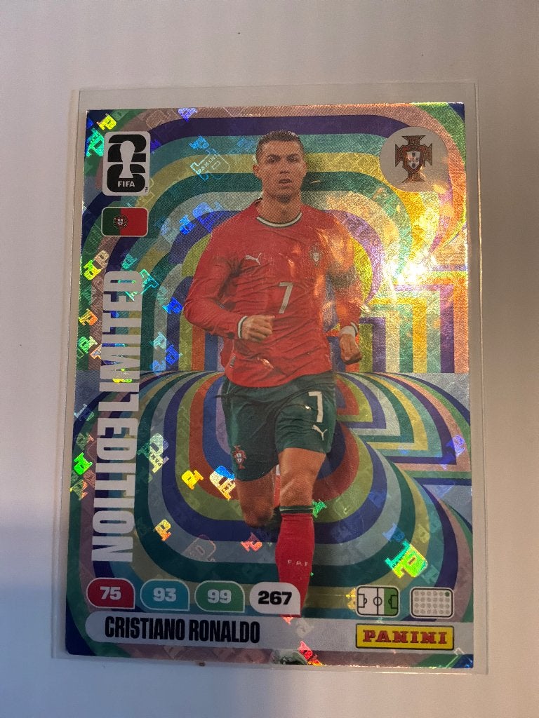 Limited edition Cristiano Ronaldo Panini world cup 2026, Verzenden, Zo goed als nieuw, Plaatje