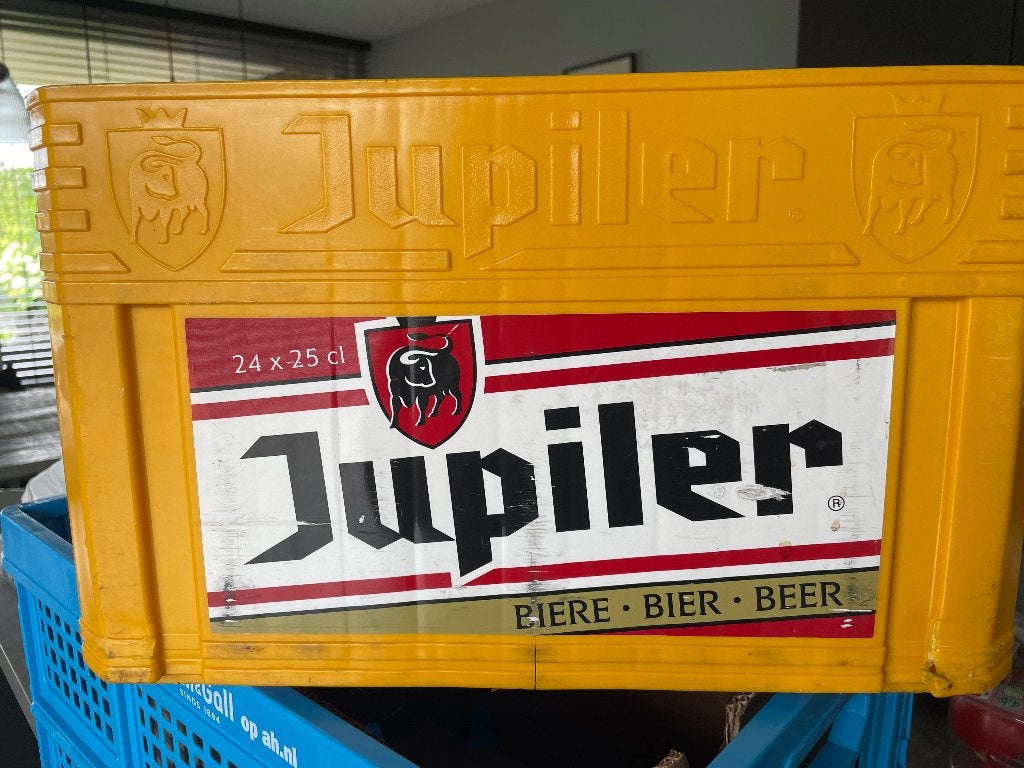 Gratis Jupiler krat, Verzamelen, Biermerken, Ophalen, Zo goed als nieuw, Overige typen, Jupiler
