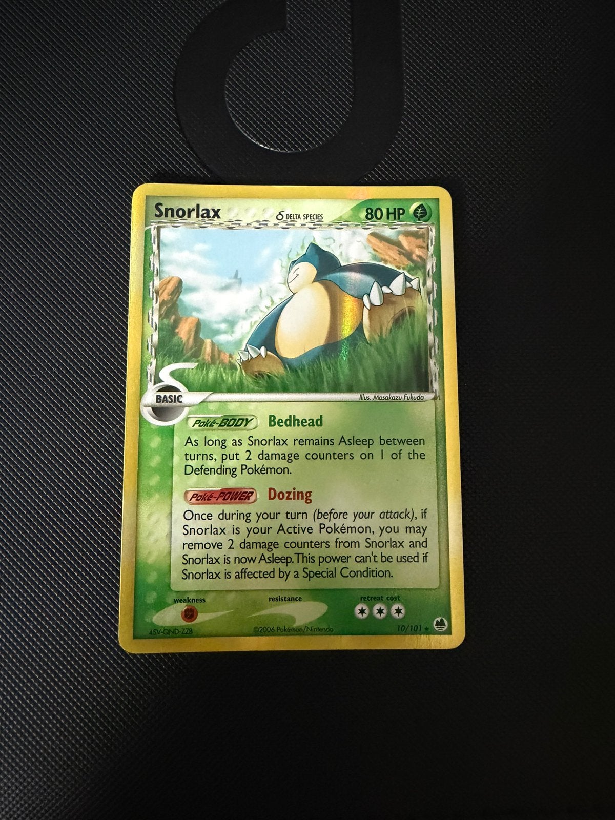 Snorlax 10/101 EX Dragon Frontiers, Ophalen of Verzenden, Zo goed als nieuw